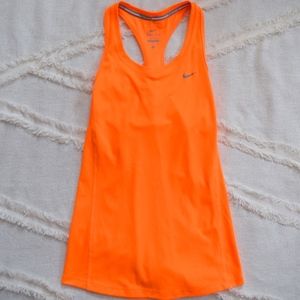 Neon Orange Nike Dri-Fit Running Tank Top